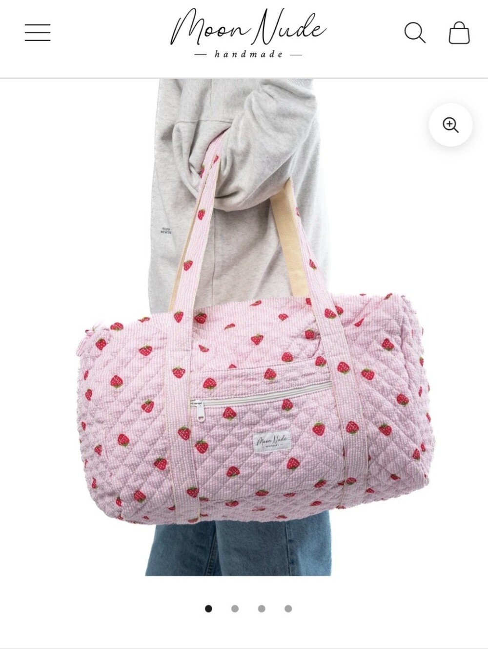 Strawberry Large Duffel Bag